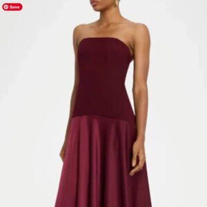 One33 Social The Vivienne Strapless Drop-Waist Gown